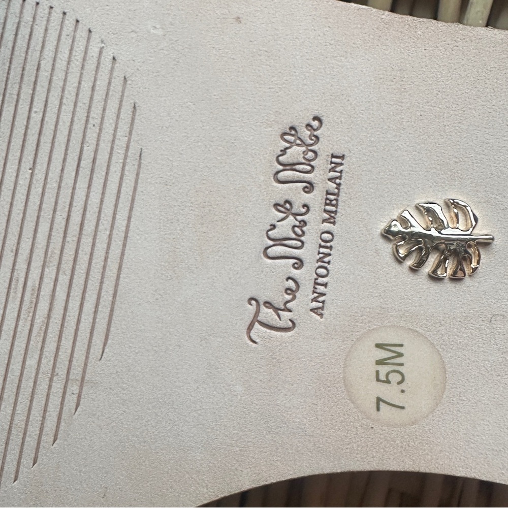 NWOB Antonio Melani - the Nat Note Madruga Braided Raffia Flat Sandals 7.5 - Picture 6 of 7